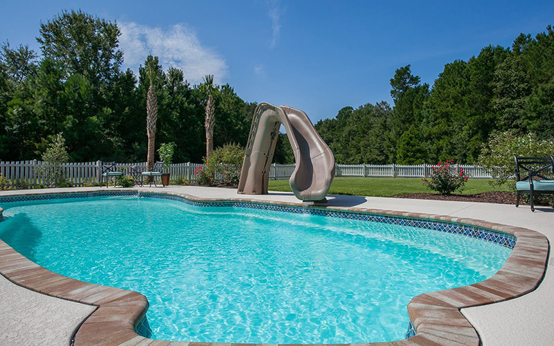 Alaglas Pools Grand Baron fiberglass swimming pool